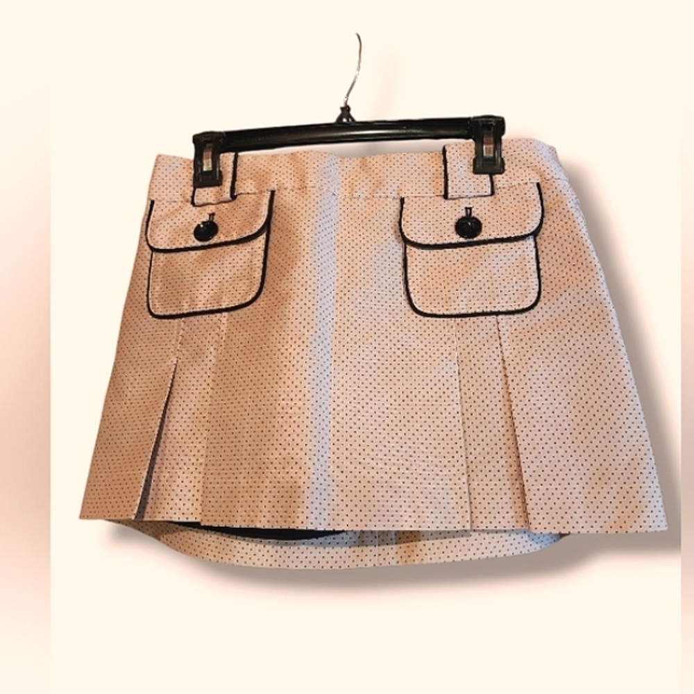 EUC BEBE Pale Pink Patch Pocket Mini Skirt
